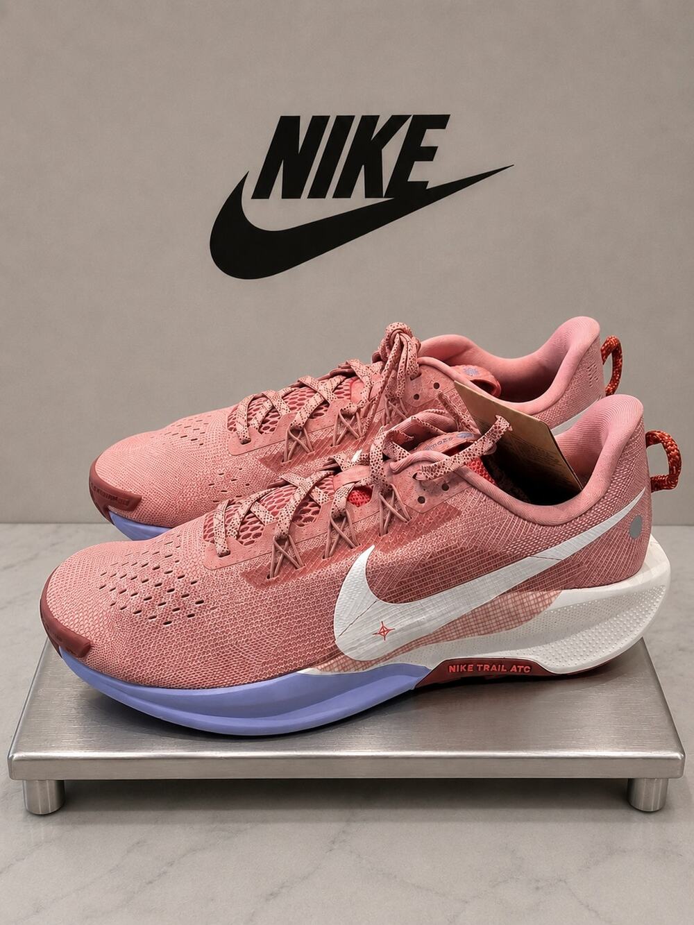 NWOB Nike Pegasus Trail 5 Red Stardust Pink Trail Running Shoes Women’s 12
